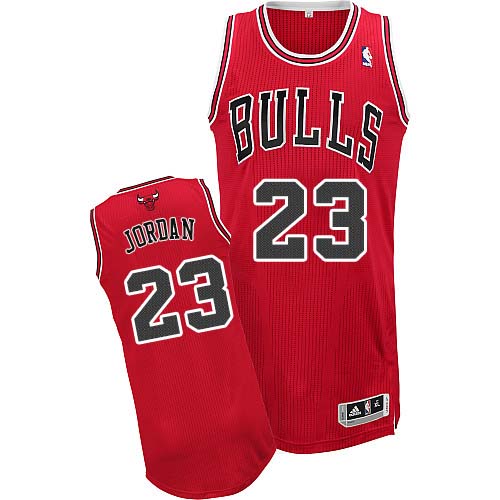 Adidas Michael Jordan Authentic Youth NBA Chicago Bulls Jersey #23 Red Home