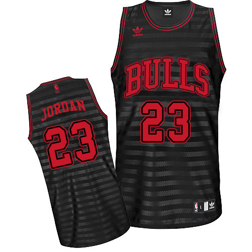 Adidas Michael Jordan Swingman Men's NBA Chicago Bulls Jersey #23 Black Grey Groove