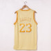 LeBron James #23 Los Angeles Lakers Hardwood Classics Golden Edition Jersey