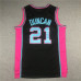 Tim Duncan 21 San Antonio Spurs 1998-99 Black Swingman Trikot Jersey