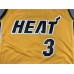 Dwayne Wade 3 Miami Heat 2021 Earned Yellow Jersey